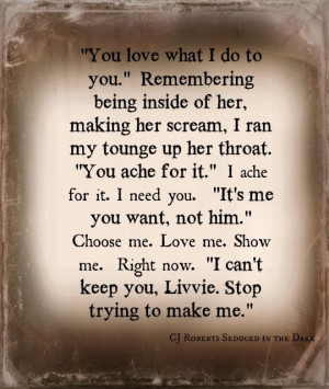 Seduced In The Dark (CJ Roberts)