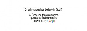 Why Should We Believe In God Facebook Cover