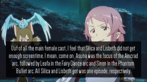 sao-confessions:“Out of all the main female cast, I feel that Silica ...