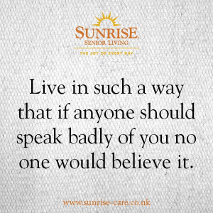 Sunrise Quotes: 'Live in such a way...' #sunrisequotes