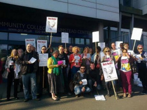Greenwich teachers protest against low pay and increased workload ...