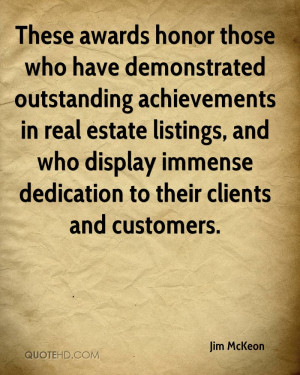 those who have demonstrated outstanding achievements in real estate ...