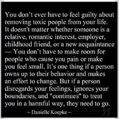 Removing toxic people