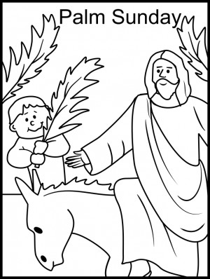 sunday school coloring pages palm sunday