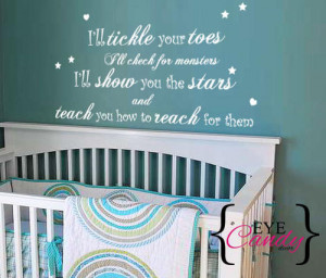 Tickle quote babies Vinyl wall art words -decal sticker- home decor ...