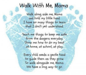 Mothers day foot print poem