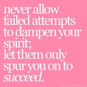 Failed attempts can equal success