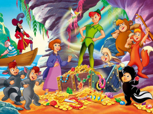 Download original wallpaper with Disney characters Peter Pan, Wendy ...