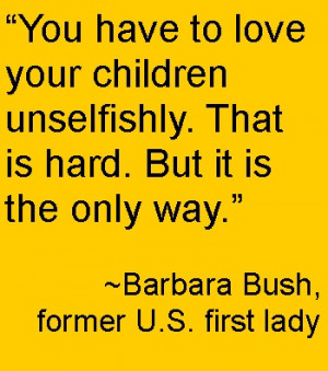 Barbara Bush quote