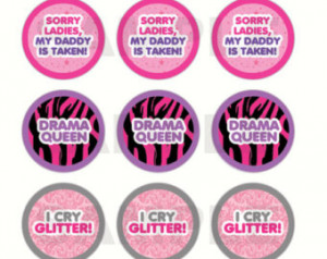 INSTANT DOWNLOAD - Cute Bow Sayings Bottle Cap Images - 4x6 Digital ...