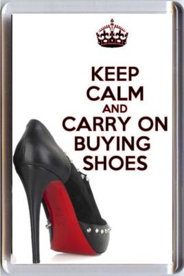 keep-calm-and-carry-on-buying-shoes-fridge-magnet-showing-a-black ...