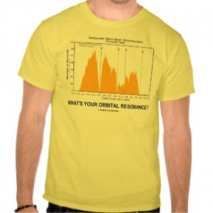 What's Your Orbital Resonance? (Astronomy Humor) Shirt by wordsunwords