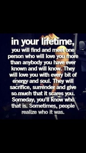 am so lucky & blessed to know who that is, and I will NEVER EVER LET ...