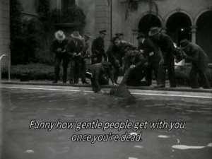 black and white, dead, film, quote, sunset boulevard