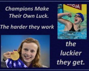Poster Katie Ledecky Olymp ic Swimmer - Swim Champion Photo Quote ...