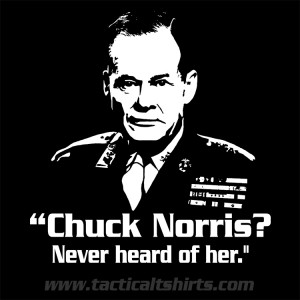 Shirt: Chesty Puller “Chuck Norris? Never Heard of Her”