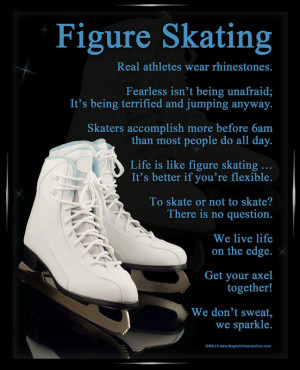 Figure Skating Framed Poster Print