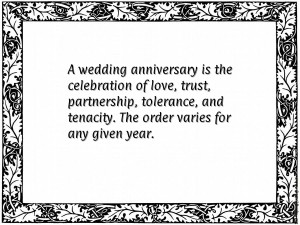 wedding anniversary is the celebration of love, trust, partnership ...