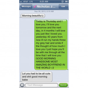 Good Morning Text Messages for Boyfriend