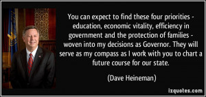 find these four priorities - education, economic vitality, efficiency ...