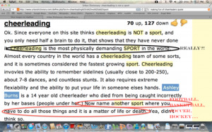 Cheerleading Is A Sport Quotes Tumblr Cheerleading...its a hard '