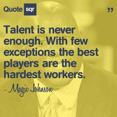 ... hardest workers. - Magic Johnson #quotesqr #quotes #sportsquotes More