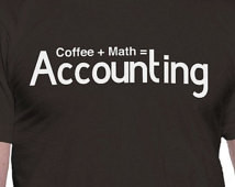 Coffee Plus Math Equals Accounting T-Shirt ...