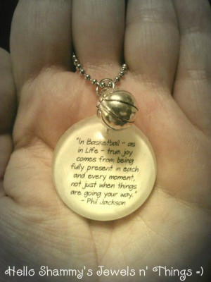 Phil Jackson BASKETBALL Quote Necklace. 