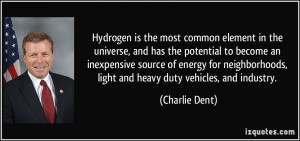Hydrogen is the most common element in the universe, and has the ...