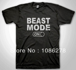 BEAST MODE ON funny workout gym exercise weigthlifting T shirt , short ...