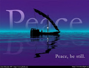 平和(peace)」が強調された絵