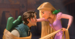 Rapunzel has Flynn all tied up from Disney's CG animated movie Tangled ...