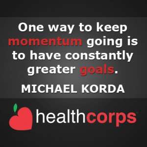 momentum #goals #michaelkorda #quote