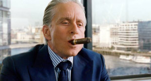 Gordon Gekko, played by Michael Douglas in the film Wall Street