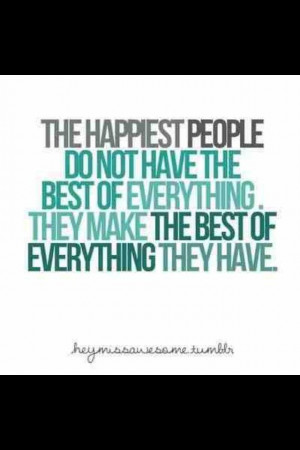 the happiest people...