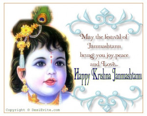 Krishna Janmashtami SMS Greetings in Hindi and English - New ...
