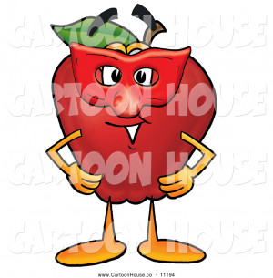 cartoon-of-a-cute-red-apple-character-mascot-wearing-a-red-mask-on ...