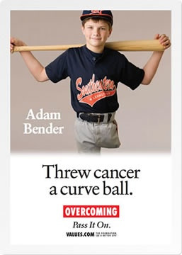 Adam Bender: Threw cancer a curve ball.