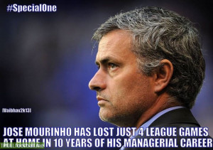 Jose Mourinho's home record ... !