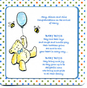 New Baby Boy Greeting Cards