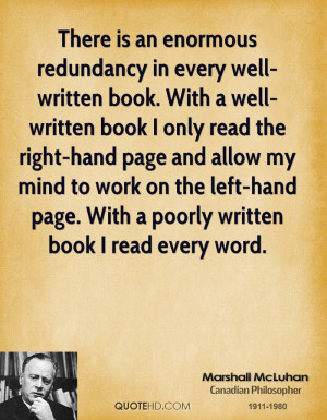 There is an enormous redundancy in every well-written book. With a ...