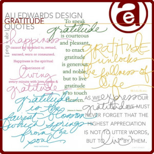 Gratitude Quotes Brushes and Stamps
