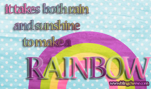 rain sunshine rainbow myspace layout