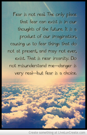 Will Smith After Earth Fear Quote