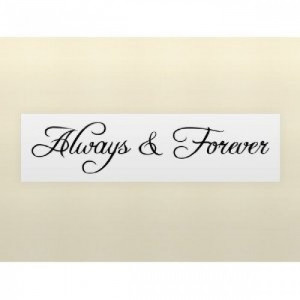 Always And Forever Wall Art Quote Quot Stickers Vinyl Decals