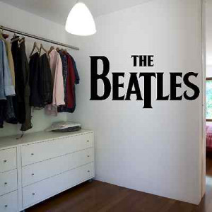 The Beatles Font Logo Quote Wall Sticker Art Decor Transfer Design ...