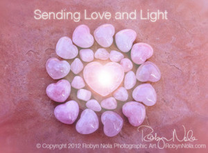 ... this love and light all over our world. ♥ Peace and Love, Robyn