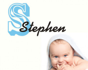 Children Wall Decal - Name Wall Dec als - Boys Vinyl Wall Art - Custom ...