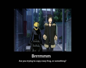 Durarara!! Durrr Demotivational Poster