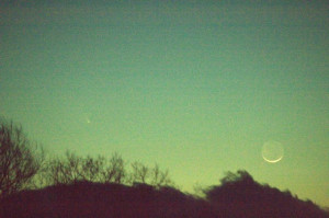 Pan-Starrs and the Moon!